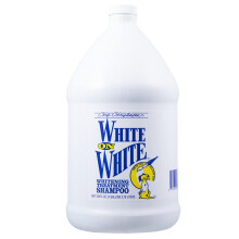 Chris Christensen White on White Belc oetren ampon pro psy enich jako profesionl Rozjasnuje blou Bezpecne odstranuje lut a jin skvrny Vec