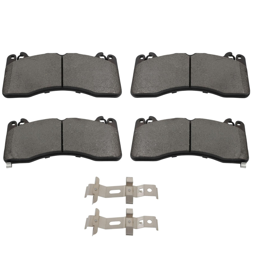 Scitoo D1792 Front Semi-Metal Brake Pads Sets W/Hardware Replacement For Ford For Mustang 2015 2016 2017 2018 2019 2020 2021 2022 198519877982