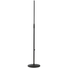 K&M - Knig & Meyer 26010.500.55 - Microphone Stand - Round Base Adjustable Height - Professional Grade - German Made - Black