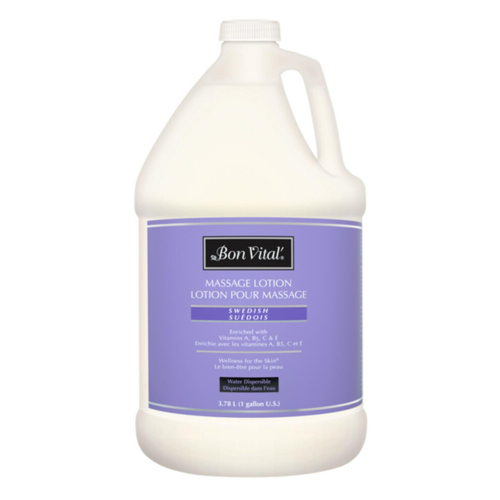 Bon Vital ' Bon Vital' Swedish Massage Lotion For Skin Tone Improvement Dry Skin Repair Increased Circulation Great For Swedish And Sports Massages 1 Gal Lab