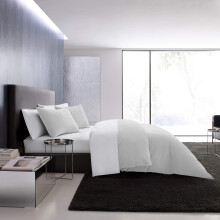Vera Wang - Queen Comforter Set Luxury Cotton Bedding Set with Matching Shams Chic Room Essentials (Waffle Pique Queen Moonlight Grey)