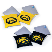 Wild Sports NCAA Iowa Hawkeyes 8pk Dual Sided Bean Bags Team Color