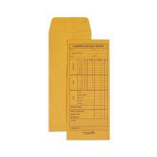 500 buste di deposito di cassiere buste giornaliere in contanti per rivenditori e ristoranti per piccole imprese 24lb Brown Kraft