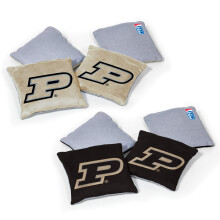 Wild Sports NCAA Purdue Boilermakers 8pk Dual Sided Bean Bags Team Color