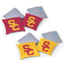 Wild Sports NCAA USC Trojans 8pk Dual Sided Bean Bags Team Color