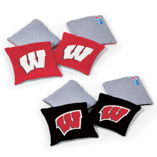 Wild Sports NCAA Wisconsin Badgers 8pk Dual Sided Bean Bags Team Color