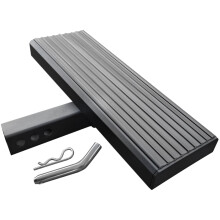 Maxxhaul 50611 Alluminio Montare il gusto Passaggio di 20 pollici per il rimorchio per camioncino per camion RV SUV Vans Fits Fits da 2 pollici di ac