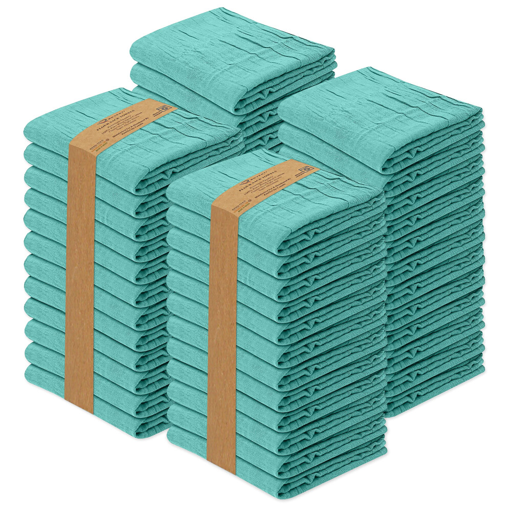 Toallas De Harina Ruvanti (Paquete De 50, 71 X 71 Cm), 100 % Algod N, Reutilizables, Lavables A M Quina, Absorbentes, Ideales Para Secar Platos Y-image