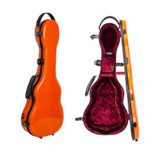 Custodia Crossrock per ukulele tenore fino a 27 pollici | Guscio rigido in fibra di vetro al 100% con chiusure di marca, lucchetto TSA, scomparto