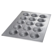 Forma na mini muffiny z ocele s metalickou glaz rou a hlin kom Chicago s objemom 15 lok