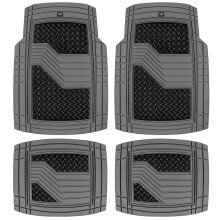 CAT DiamondShield rubberen vloermatten voor auto's, vrachtwagens, SUV's, bescherming tegen alle weersomstandigheden, automatten voor en achter, hielk