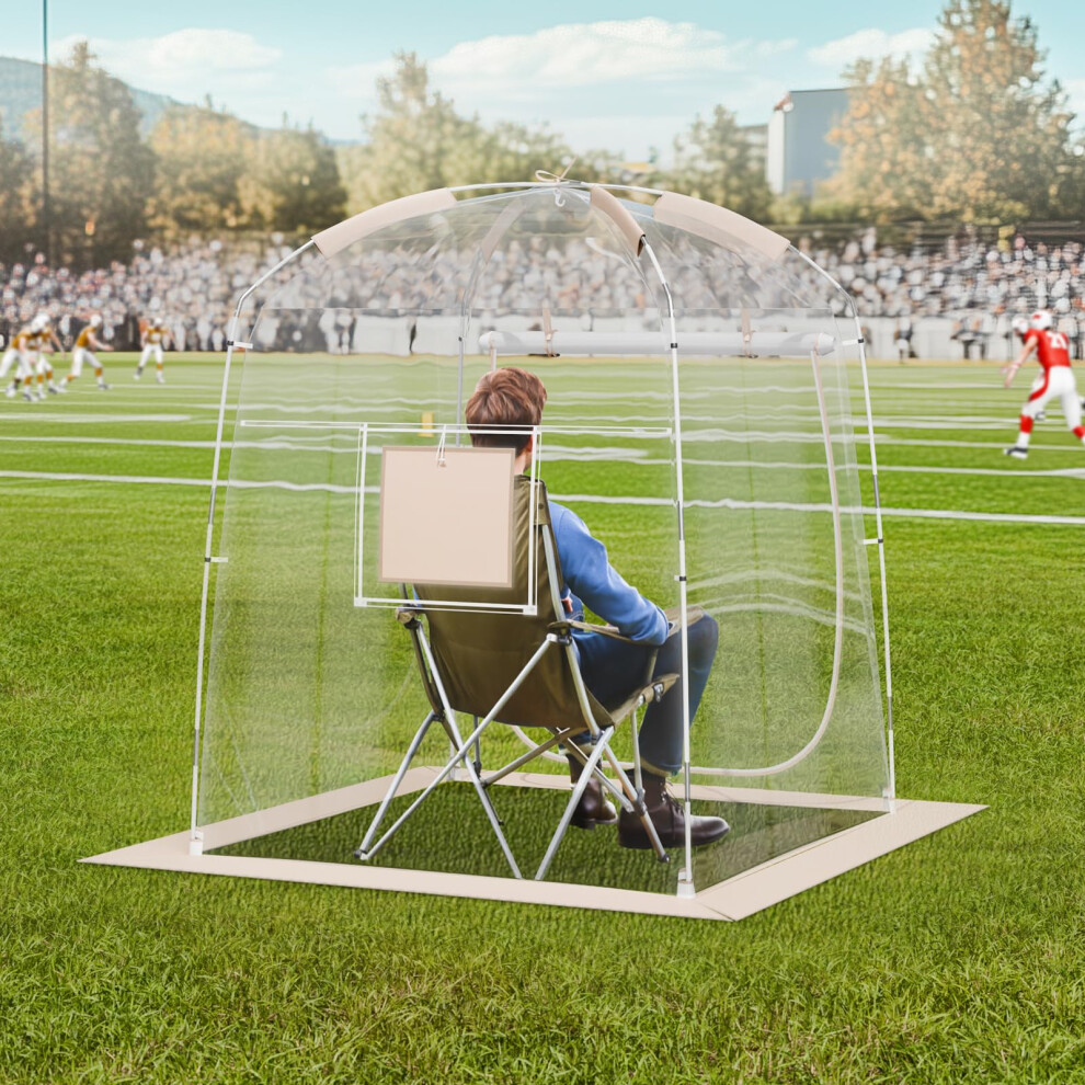 VEVOR Weather Pod for Sport Events  Fishing & Outdoors  Thick PVC Bubble Tent | Pop-Up Shelter for Sports & Outdoors | 50x50in  No Condensation & Ultr
