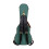 Crossrock Master Series Tenor Ukulele Case 27'' | Malachite Blue Eco Tweed, Re-Engineered Shell, Backpack Straps 4