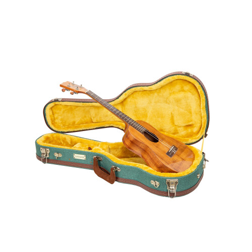 Crossrock Master Series Tenor Ukulele Case 27'' | Malachite Blue Eco Tweed, Re-Engineered Shell, Backpack Straps