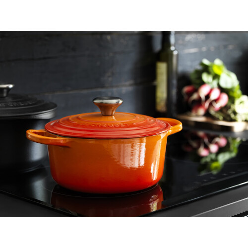Le Creuset Le Creuset Σμαλτωμένη Γάστρα από Χυτοσίδηρο με Στρογγυλή Φλόγα 3,5 λίτρων 1