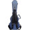 Crossrock Ukulele 0-String Concert Υπερελαφριά Θήκη από ABS σε Μπλε Χρώμα (CRA860CUBL) 2