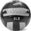 JFIT Wall Ball, 8 LB, Gris/Noir 1
