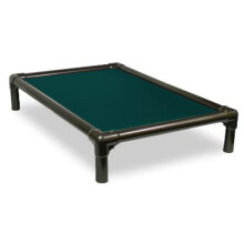 Kuranda Chewproof Dog Bed - Walnut PVC - 25"""" x 18"""" - Heavy Duty Vinyl - Forest