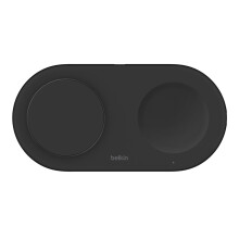 Plot de carga sem fio - Belkin - BoostCharge Pro 2-em-1 - Magnético - Adaptador de tomada 15W - Preto