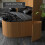 Red Lantern 2 ft. Short Bamboo Wave Screen - Natural 4