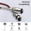Ciwoda xlr Cable 25ft 10pack Multi-couleur en nylon lourd en nylon 3