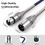 Ciwoda xlr Cable 25ft 10pack Multi-couleur en nylon lourd en nylon 4