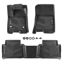 G-PLUS TPE-vloermatten Cargo Liners Compatibel met 2023-2024 Chevy Colorado Crew Cab/GMC Canyon Crew Cab 3PCS Vloermatten All Weather Volledige dekki
