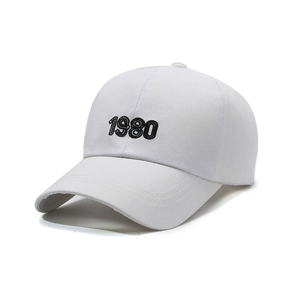 (White) Figure Printing 1980 Peaked Cap Baseball Caps Sunhat Sun Fashion Protection Gift-image-OPC-PGT9VVY-NEW