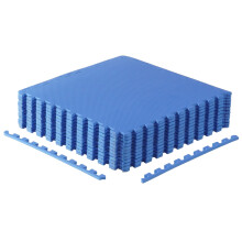 CAP Barbell 1/2 Interlocking EVA Foam Exercise Puzzle Mats - 2 Pack | 24"""" x 24"""" x 1/2"""" | T Pattern - Blue