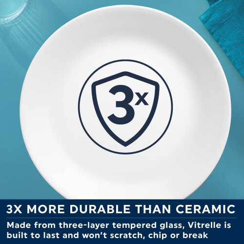 Corelle Dinner Plate  Pure White  12 Pc Set 1