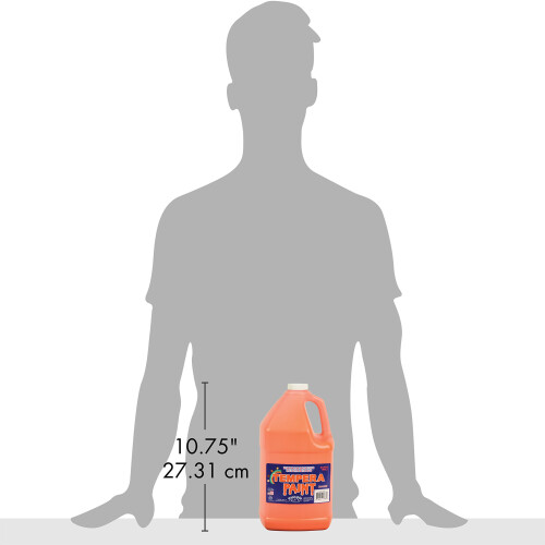 Constructive Playthings Wasbare Tempera Verf voor Kinderen, 1 Gallon, Oranje 1