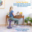 ECR4Kids Sitwell Wobble Stool with Cushion Adjustable Height Active Seating Eggplant 3