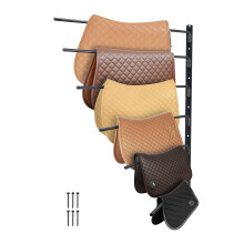 VEVOR Wandgemonteerde Zadelrek, 30.9 x 29.9 x 5.5 inch, Uitschuifbare Zadelhouder, Zeslagen Paardenzadelstand