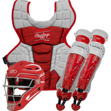 Rawlings | Set de Velo 2.0 Baseball Catcher | NOCSAE certificado | Adulto 15+ | Escarlata/blanco