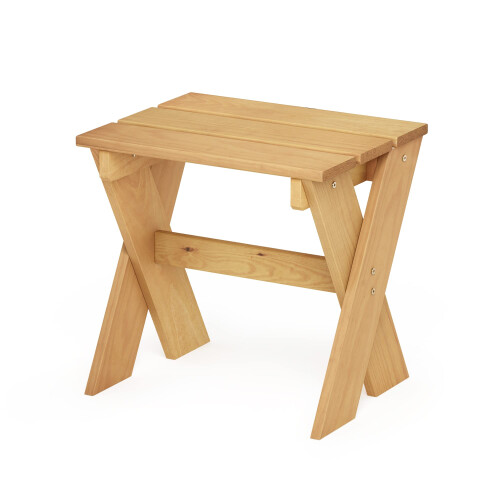 Table d'appoint d'ext   rieur Furinno Tioman avec support     fleurs en bois de pin