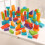 KidKraft 60-teiliges Holzbaustein-Set - Hell 2
