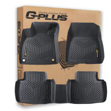 G-PLUS Floor Mats Compatible with Honda Accord Sedan 2018-2022 TPE All Weather Full Cover Protection 3 Piece Black