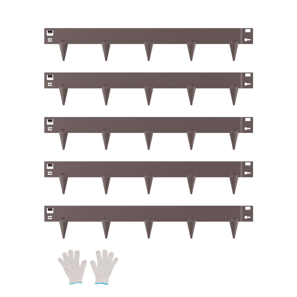 VEVOR Steel Landscape Edging  5 Packs 39 x 3 in Rust-Resistant Metal Landscape Edging  Bendable Garden Edging Border  Heavy Duty Lawn Edging  Easy-to-