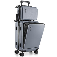 TRAVELARIM 22 hvelykes kzipoggysz 22x14x9 lgitrsasg ltal jvhagyott kzi bornd kerekekkel Kemny hj kzipoggysz Szrke kis bornd Kemny