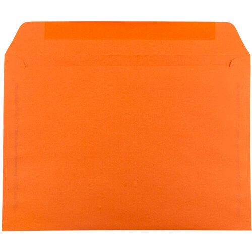 JAM PAPPER 9 x 12 hfte frgade kuvert - Orange tervunnet - Bulk 250/Ld 1
