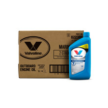 leo de motor marinho Valvoline 2 tempos TCW-3 1 QT caixa de 6