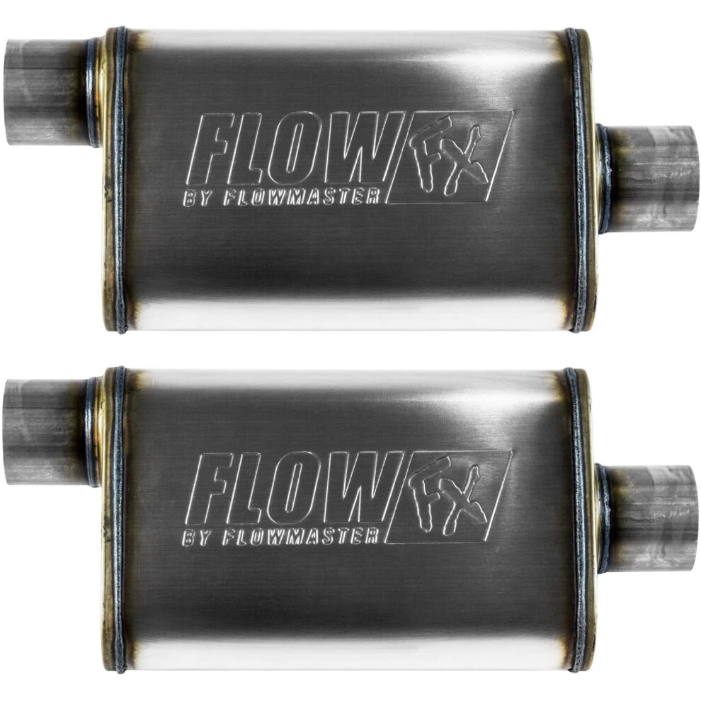 Flowmaster 71229 Flowfx Muffler 409S 3.00 Offset In / 3.00 Center Out Moderate By Maperformance - (2 Pack) 675505443050