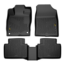 G-PLUS TPE vloermatten zwart compatibel met Honda Civic Sedan & Hatchback Coup?2016-2021 Alle weersomstandigheden Volledige dekking Bescherming 1e en