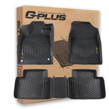 G-PLUS vloermatten compatibel met Honda Civic Sedan 4-deurs 2016-2021/Fit Honda Civic Hatchback 2016-2021/Fit Coupe 2-deurs 2016-2021 3 STUKS vloerbe