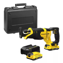 V20 Scie Sabre Borstelloos Lithium 18V - 2 Batterijen 2Ah STANLEY FATMAX - SFMCS310D2K-QW