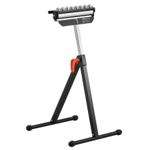 VEVOR Support de Rouleau, Capacité de Charge de 300 lb, Hauteur Ajustable 26,8-42,5 in, Pliable, Tête de Rouleau Multi-Directionnelle