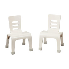 ECR4Kids Oh ban dreven stolicka, v ka sedadla 25 cm, stohovateln sedadl , biela, 2 ks