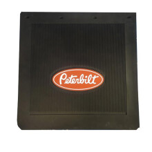 Peterbilt Motors 24"""" x 24"""" Heavy Duty, 1/4"""" vastag gumi fekete flig teheraut srvdo pr