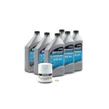 Kit de troca de leo Quicksilver 25W-40 para motores de popa Mercury L4 Verado de 150 HP a 200 HP de 4 tempos