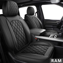 MIROZO Dodge Ram-Sitzbez   ge, komplettes Set, 5-teilig, wasserdicht, passend f   r 2009   2024 Ram 1500 2500 3500 Crew Quad Regular Cab Pickup-Kissen